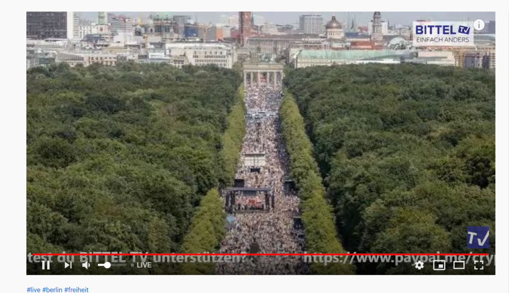 Mega-Demo Berlin Querdenken 1 August