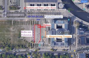 Demo 29 August Vorfall an der Reichstagstreppe