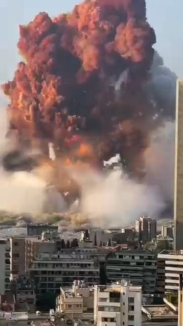 Riesen Explosion in Beirut