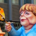 Messe Leipzig, Demonstrationen gegen Merkel und Entourage