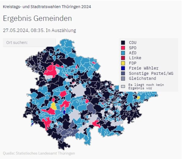 Ergebnisse Gemeinden Th Ringen Mai Ergebnisse Mitdenken